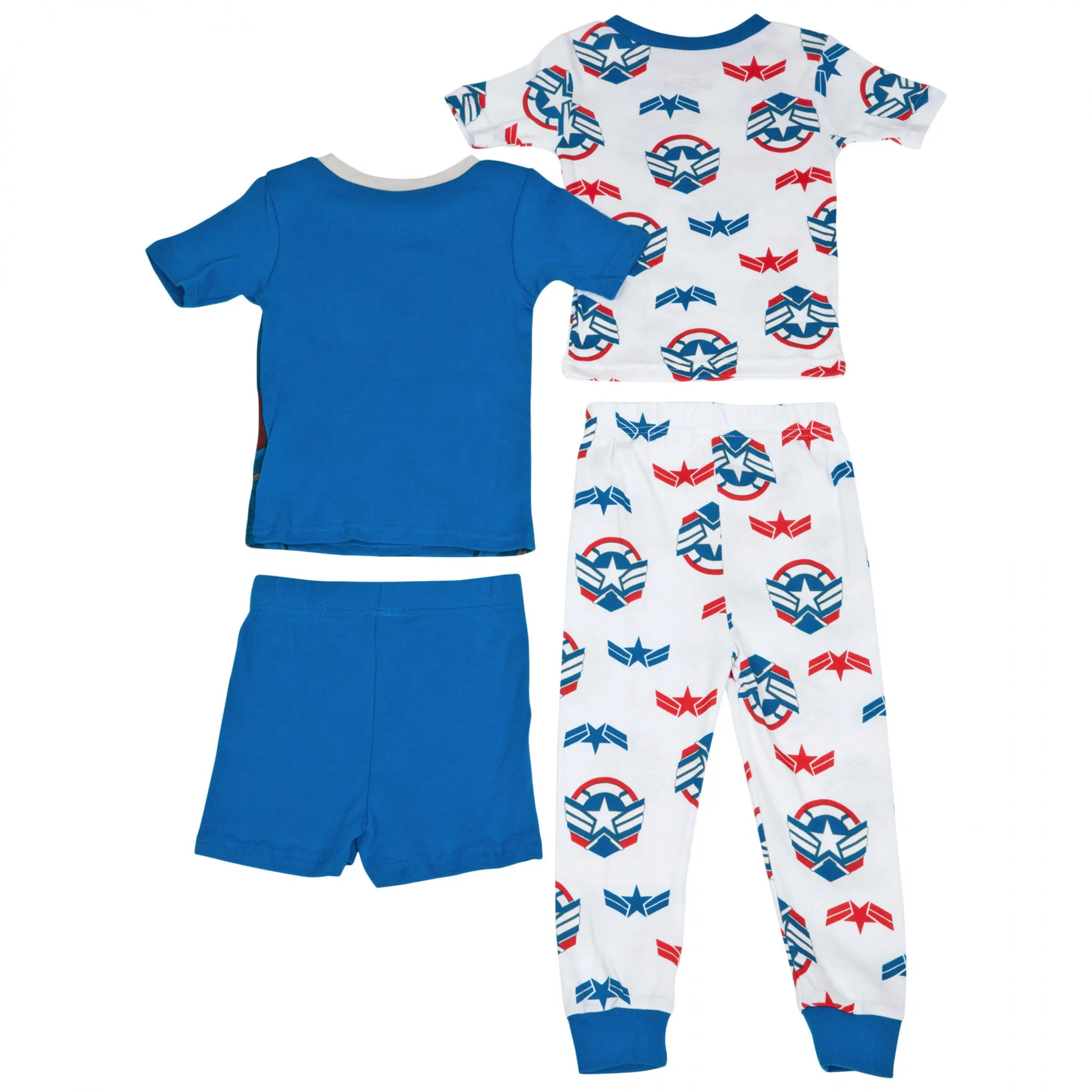 Captain America 4-Piece Youth Shirts Shorts and Pants Set