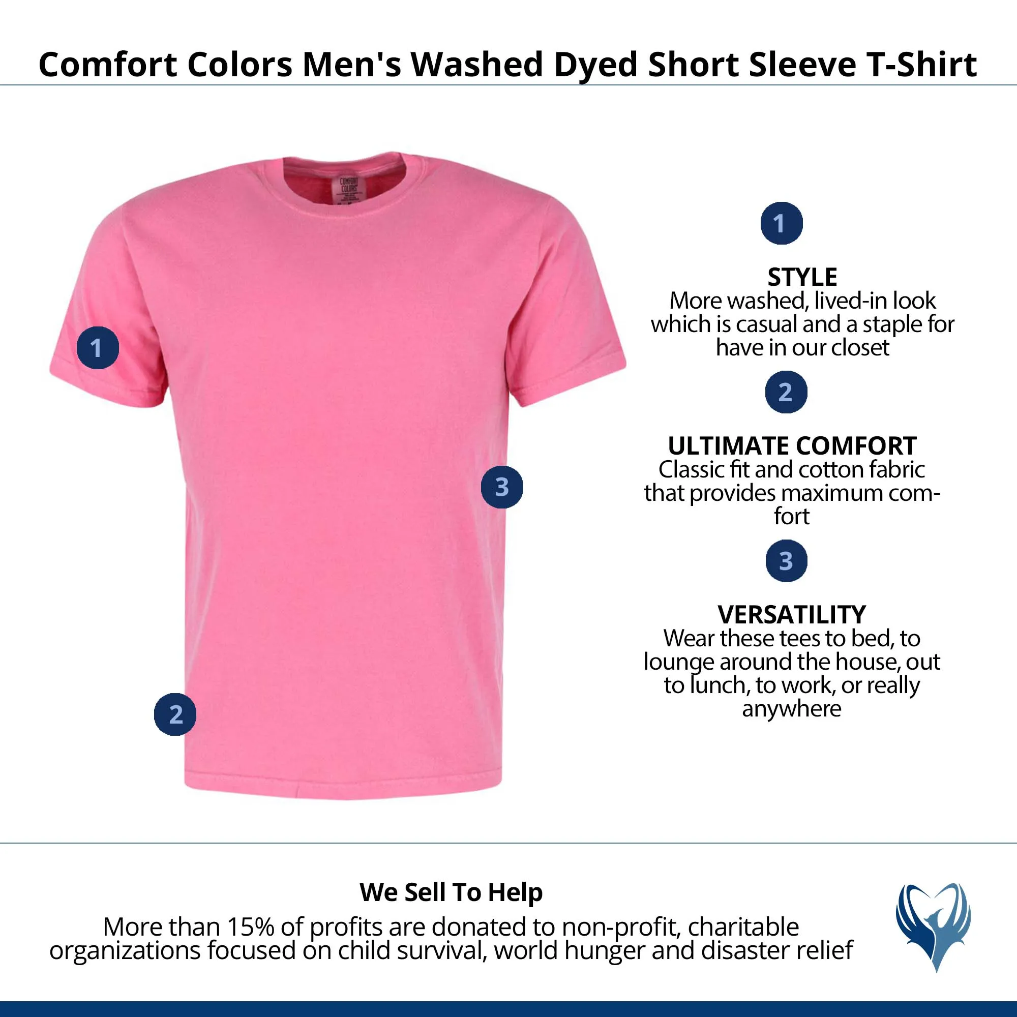 CTM® Men's Comfort Colors Dyed Short Sleeve T-Shirt