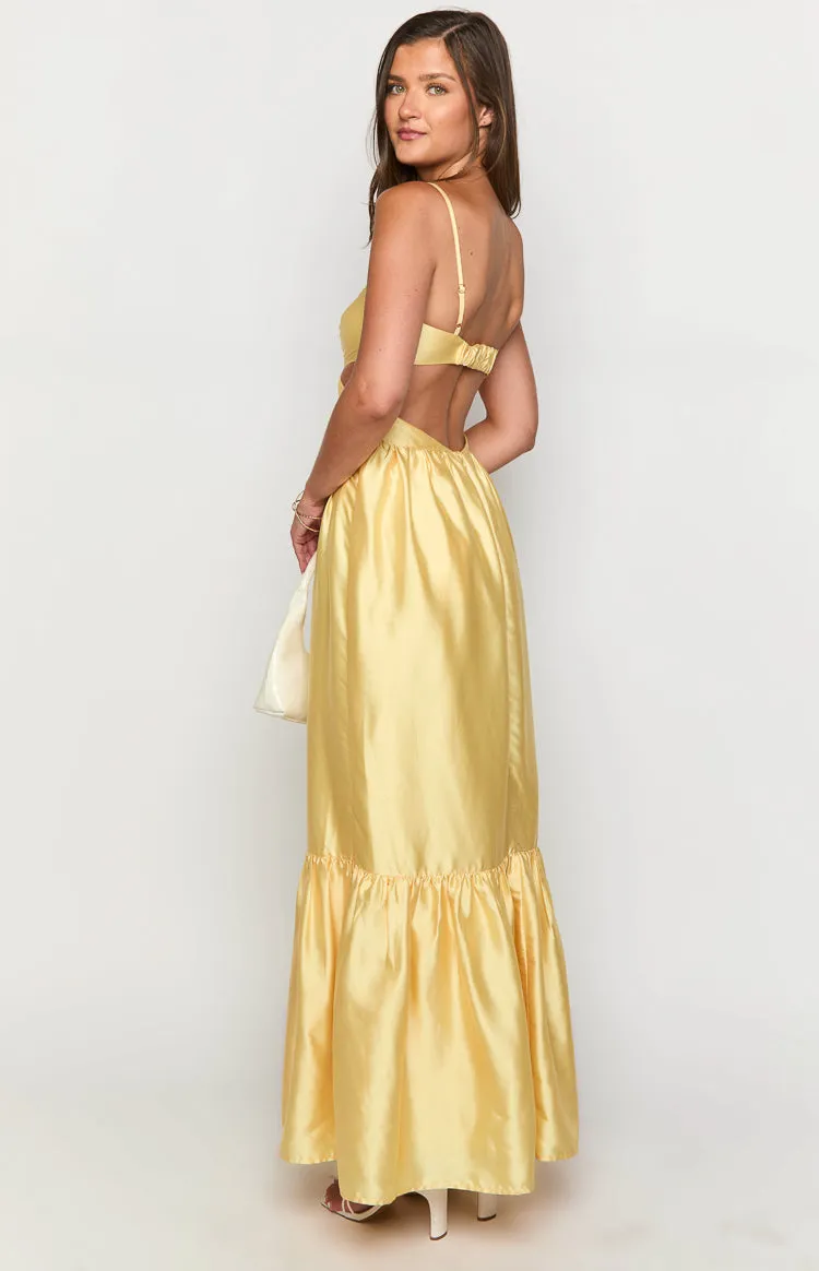 Felicitie Yellow Maxi Dress