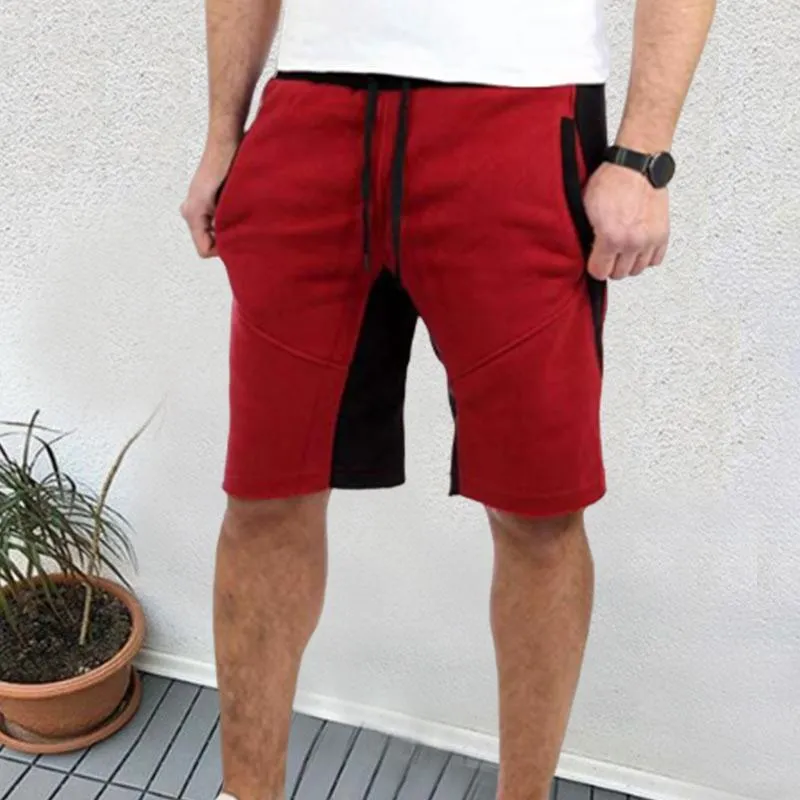 Fitness Five-Point Pants Color Matching Men's Shorts