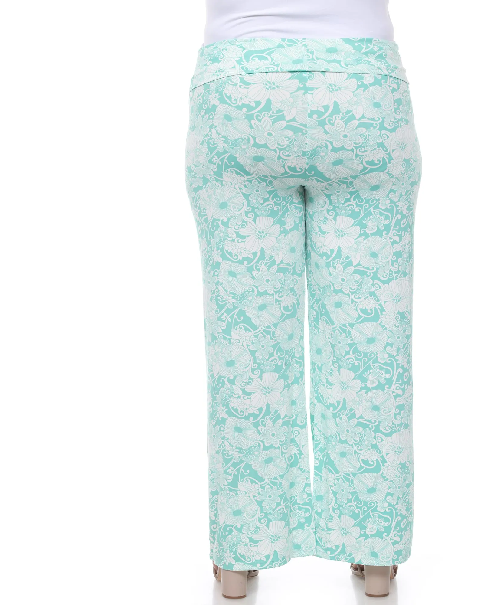 Floral Paisley Palazzo Pants | Mint