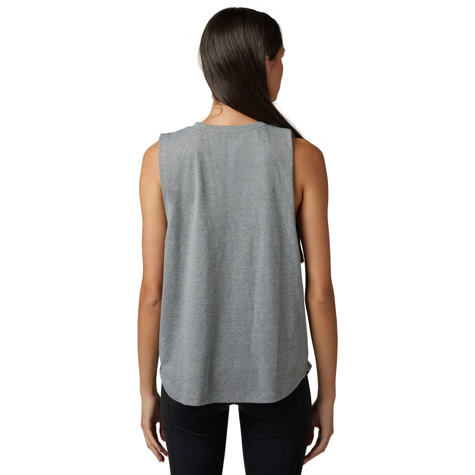 Fox Racing  Womens Barbed Wire II Tank Top Shirt Sleeveless Heather Graphite