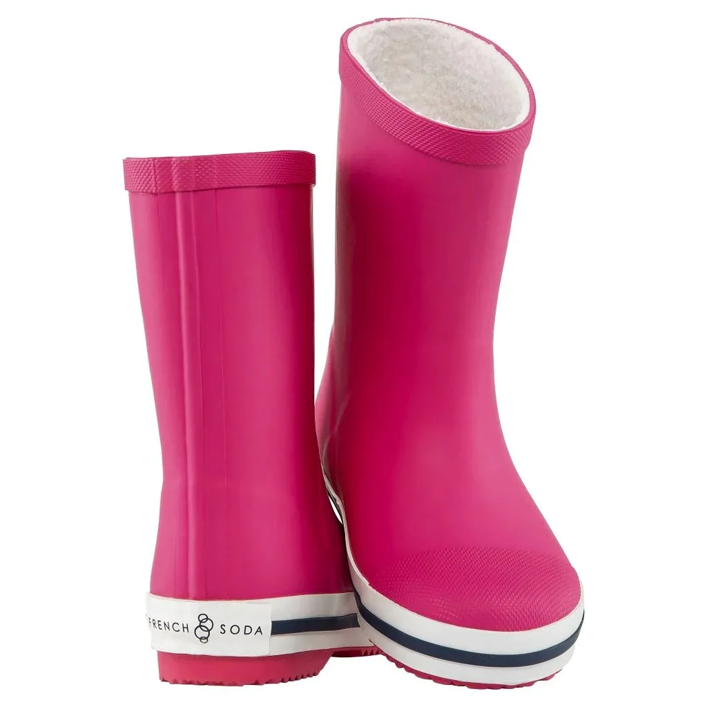 French Soda Kids Rubber Gumboot - Pink