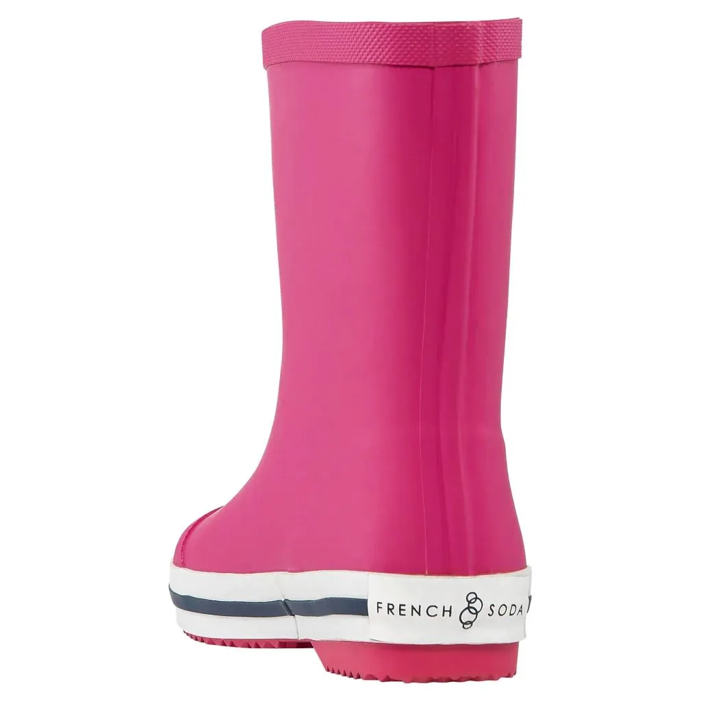 French Soda Kids Rubber Gumboot - Pink