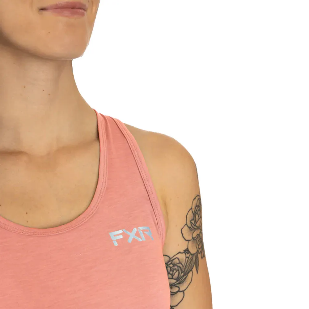 FXR Womens Lotus Active Tank Top Muted Melon Pink