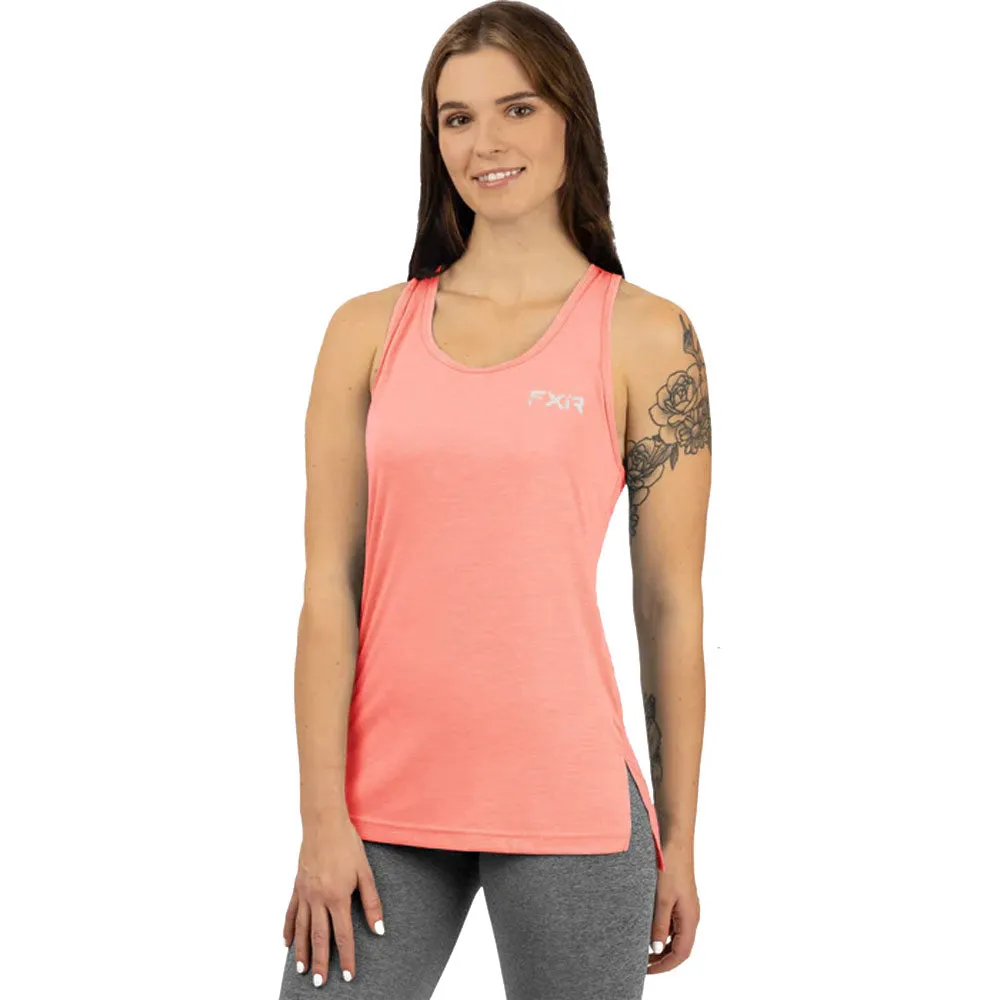 FXR Womens Lotus Active Tank Top Muted Melon Pink