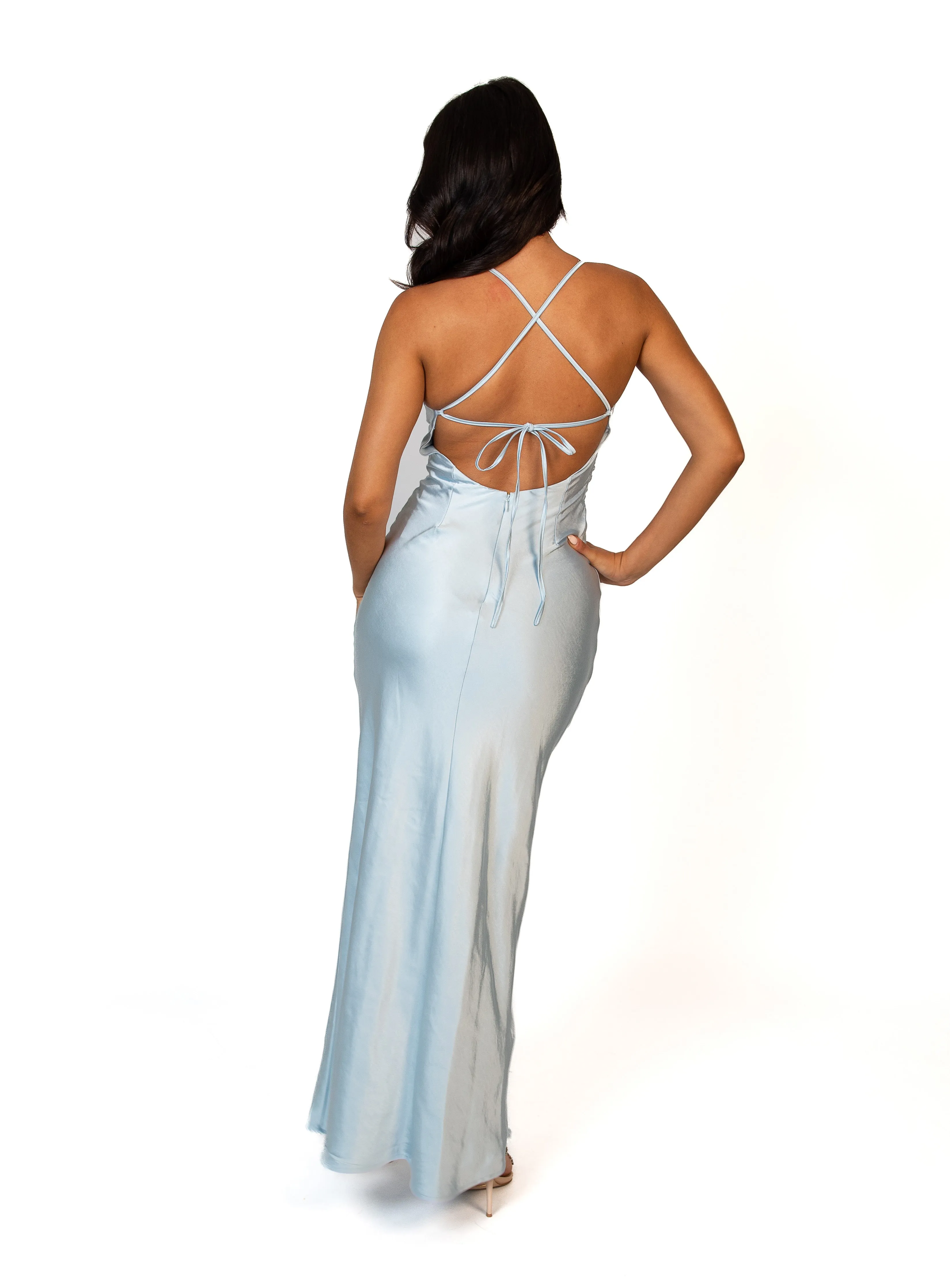 Ice Blue Lucienne Maxi Dress