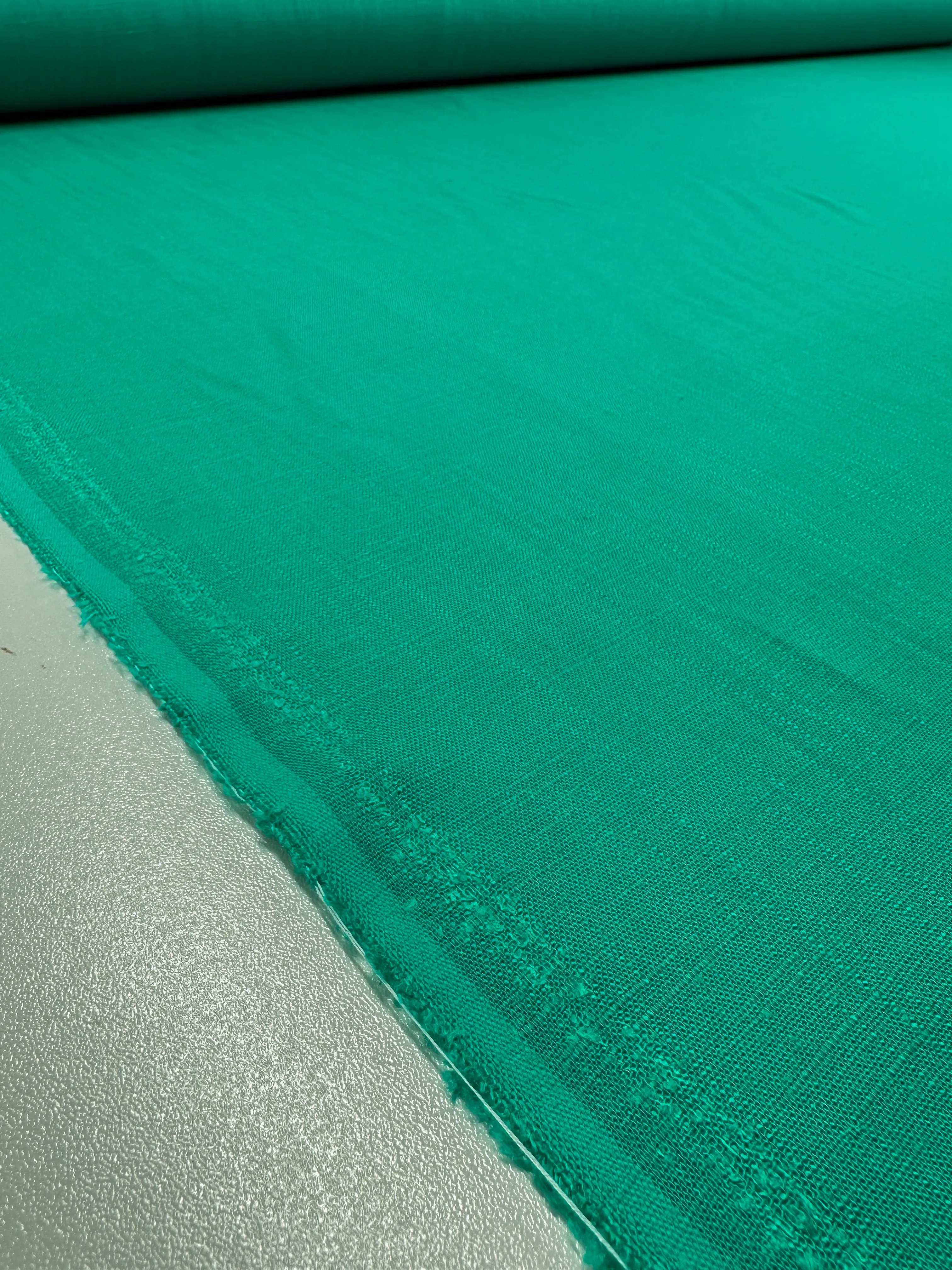 Linen Blend - Sea Green - 135cm