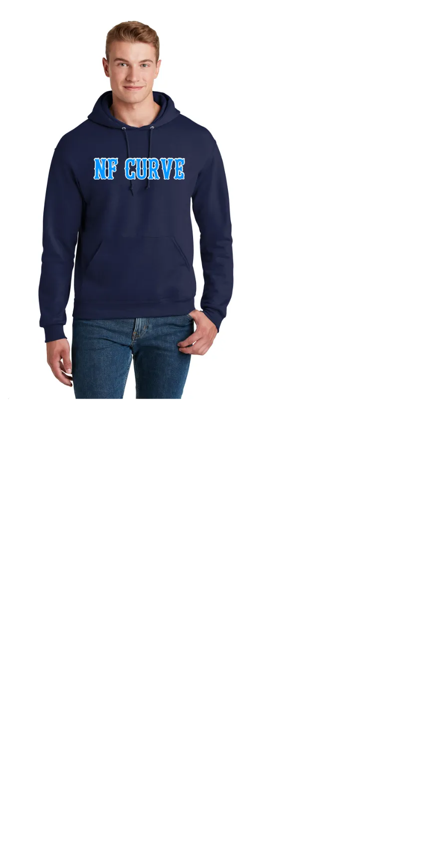 NORTH FLORIDA CURVE NAVY OR CHARCOAL GREY  UNISEX HOODIES