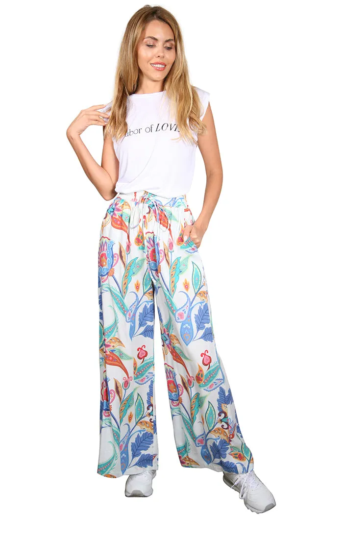 Paisley Flower - Palazzo Pant