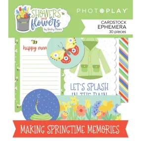 PhotoPlay Showers & Flowers Ephemera Cardstock Die-Cuts*