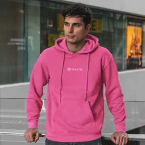 Pink hoodie mens designer gymate small logo ctr