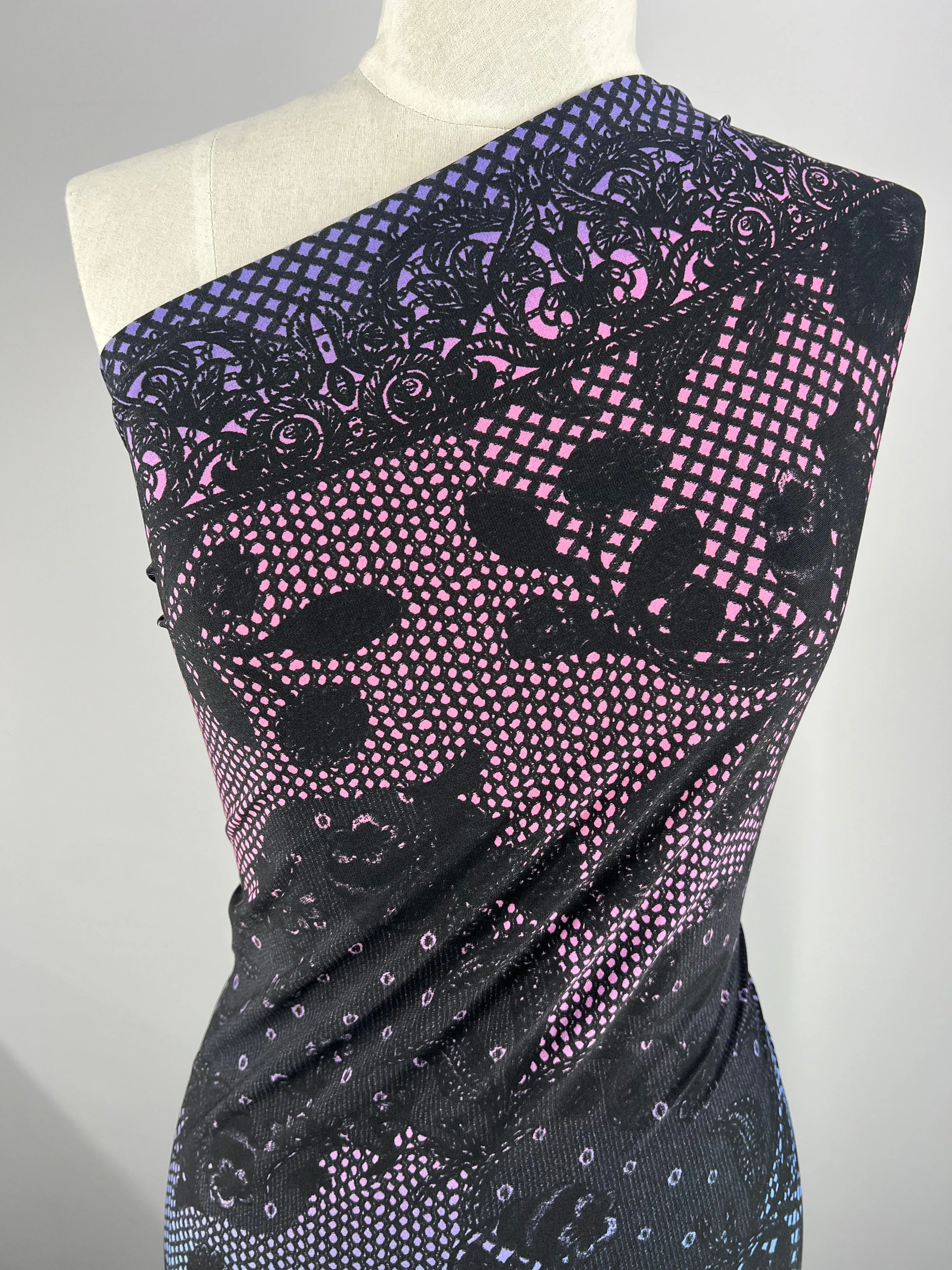 Printed Lycra - Laced - 150cm