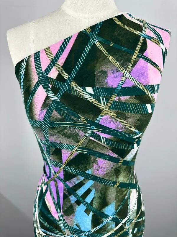 Printed Lycra - Tied Up - 150cm