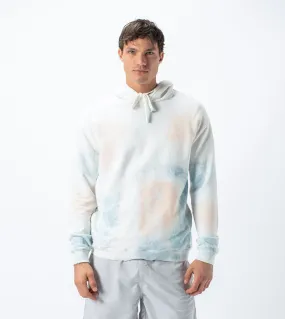 Sherbert Rugger Hood Sweat Milk/Ocean