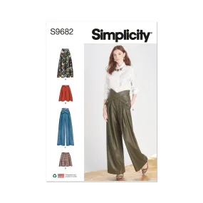 Simplicity Pattern 9682 Misses Skirt/Pants