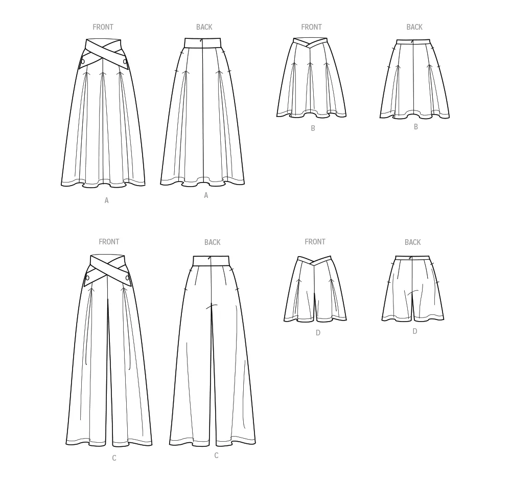 Simplicity Pattern 9682 Misses Skirt/Pants