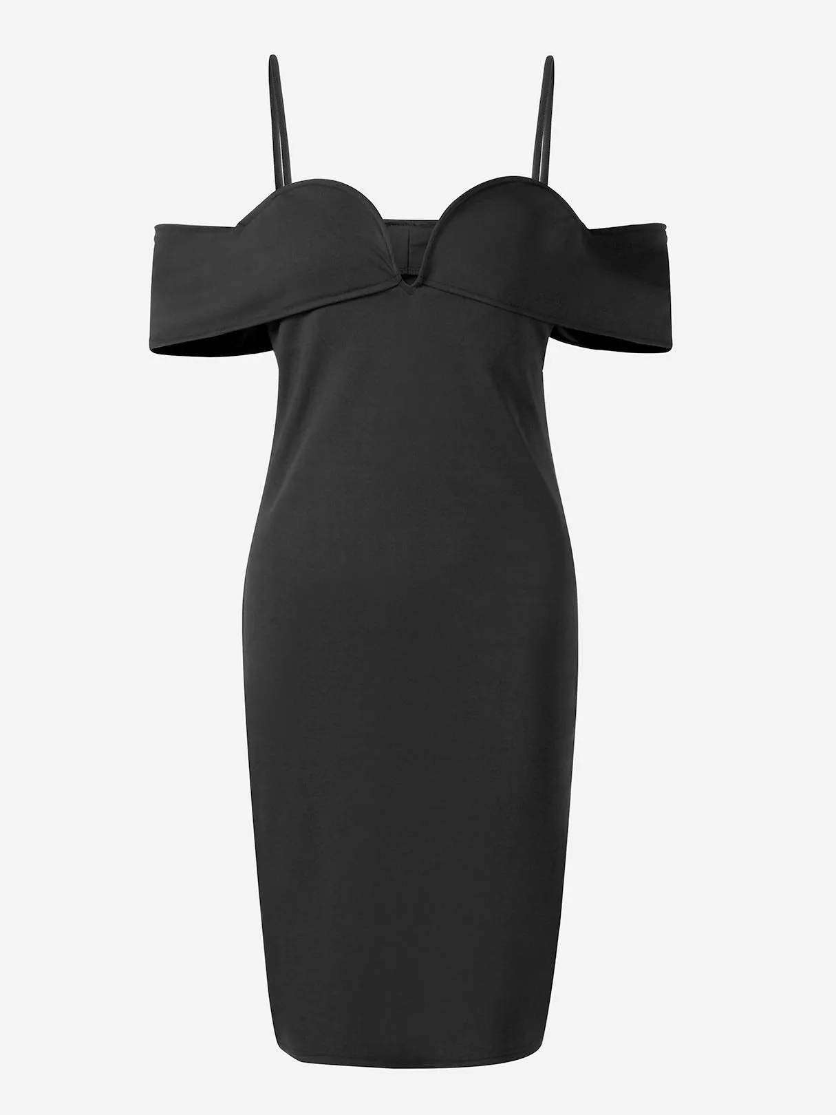 Wholesale Black Short Sleeve Midi Dress