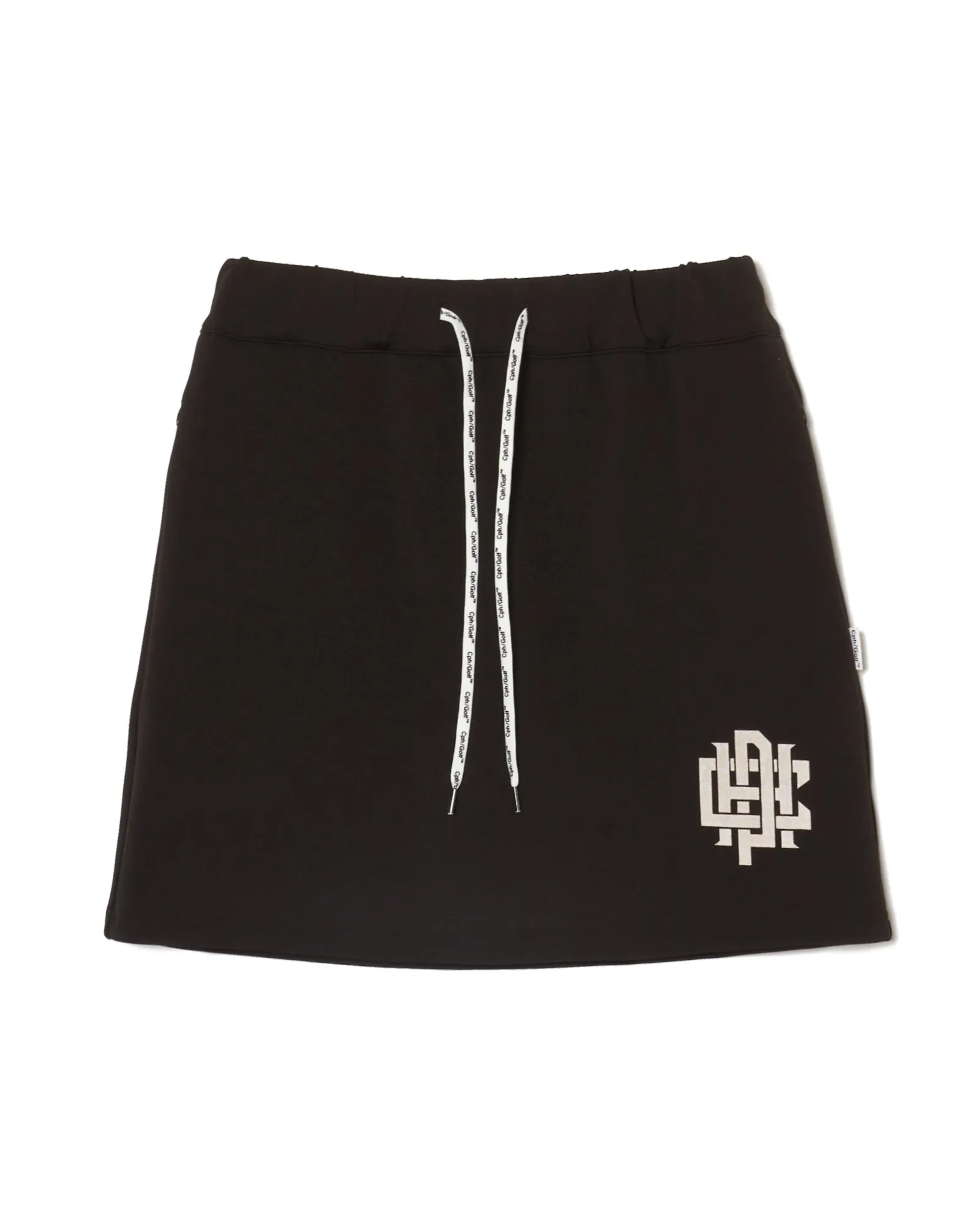 [WOMEN] #OVERLAP LOGO BALLOON SKIRT BLACK